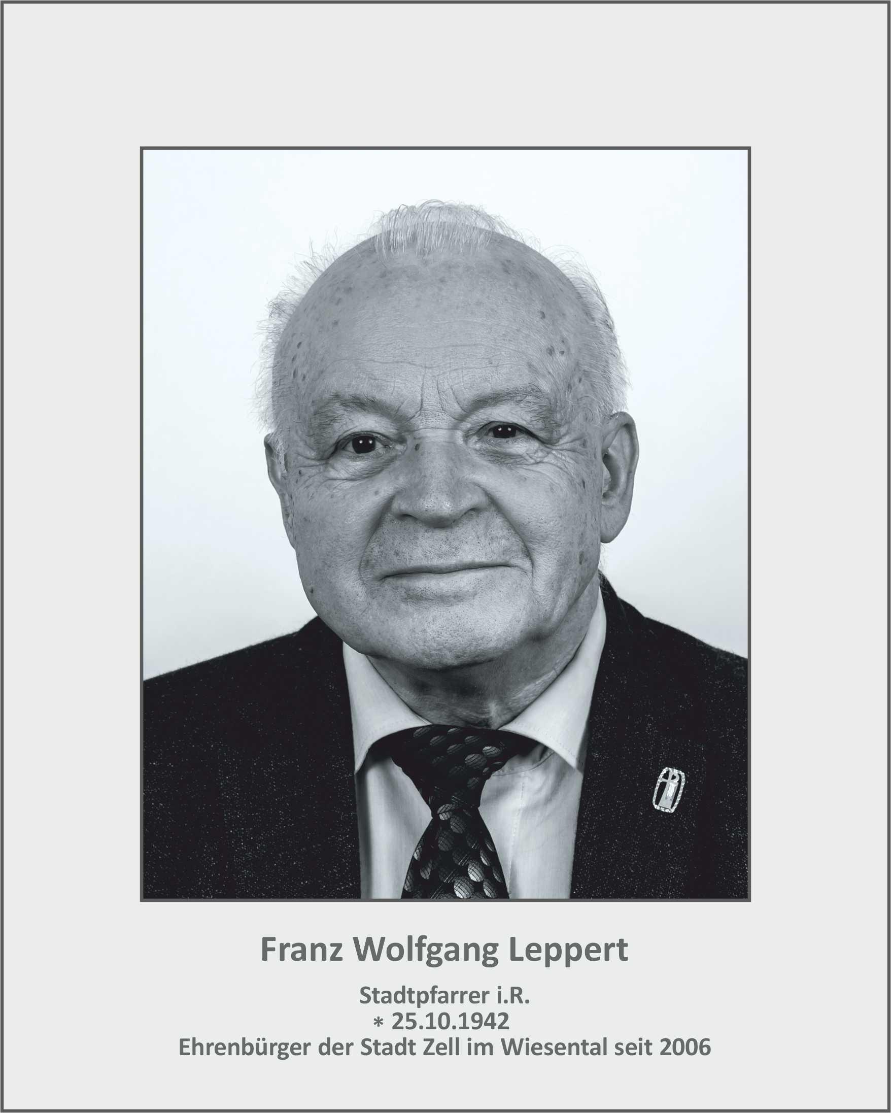 Ehrenbürger Franz Wolfgang Leppert